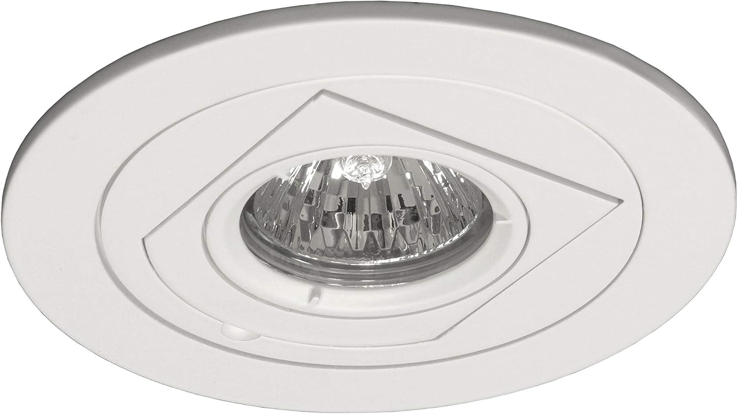 NICOR Lighting 4 inch White Recessed Retractable Wall Wash Trim for MR16 Bulb (14011WH)