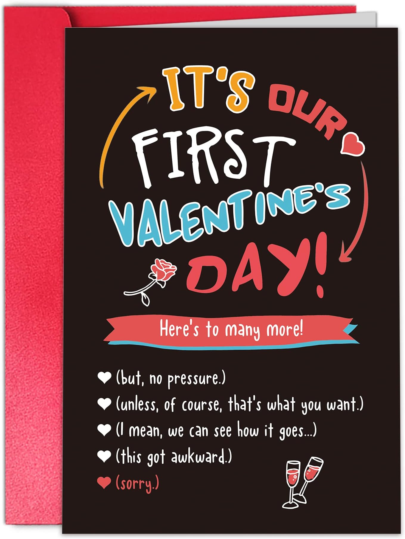 Funny Anniversary Card For Wife/Husband - Blank Inside, 8" X 5.3", With Envelope & Seal