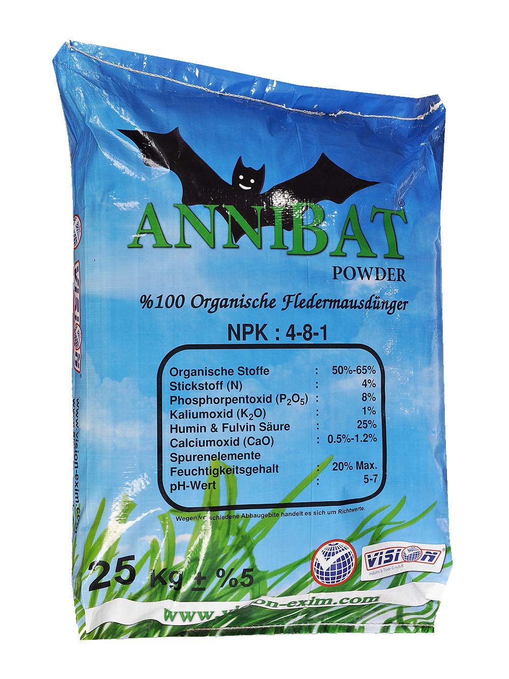 Guano Dünger Pulver Fledermausdünger Bio Bat Fertiliser Bat 25 kg