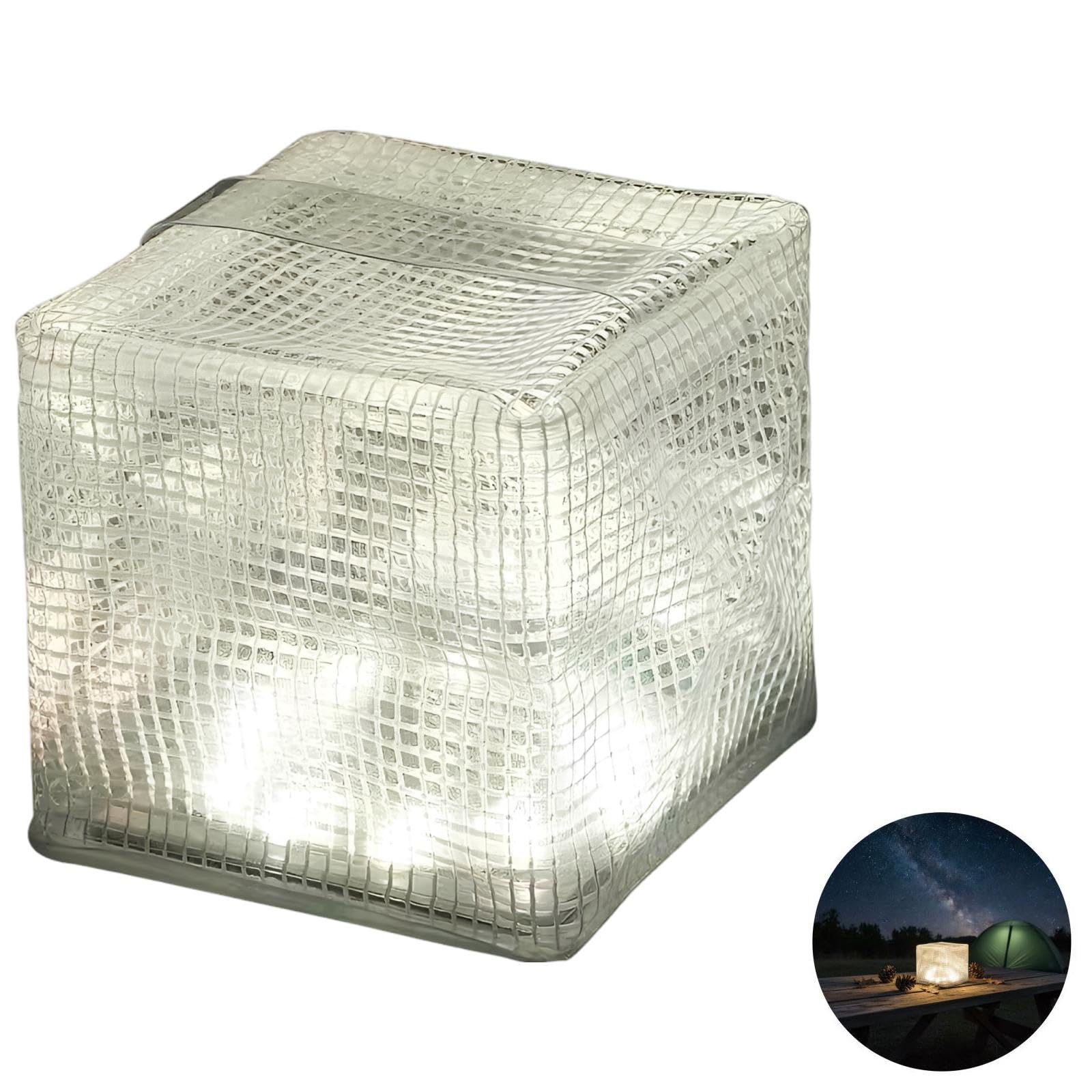 Linterna solar para camping, luz LED plegable para tienda de campaña con flash de ráfaga, luz de emergencia al aire libre, 3.9 pulgadas/10 cm, cuadrada, blanco cálido, linterna solar recargable para