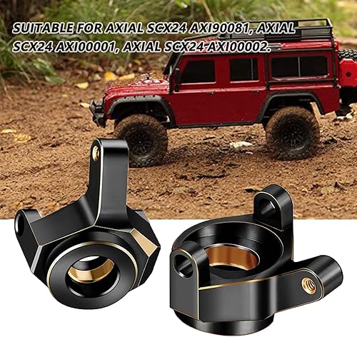 Miniatura 7 de Juego de 2 nudillos de dirección de latón y 4 piezas de latón extendido de 0.276in de grosor, 0.315in de grosor, latón con orugas RC compatible con