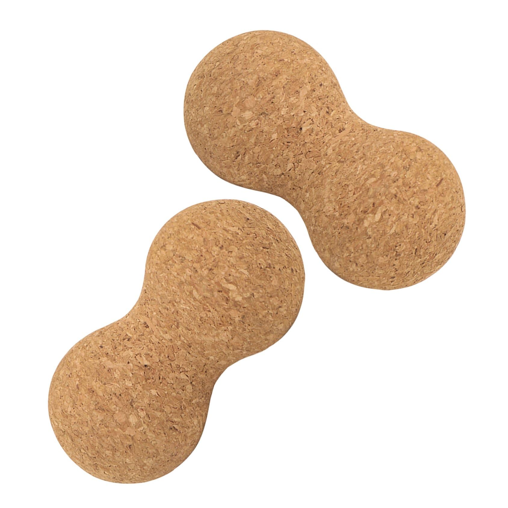 TOYANDONA 2 Piezas Bola de Masaje de Corcho para Terapia de Puntos Herramienta de Recuperación de Profundo Masaje de Espalda Cuello y Pies Portátiles de Corcho