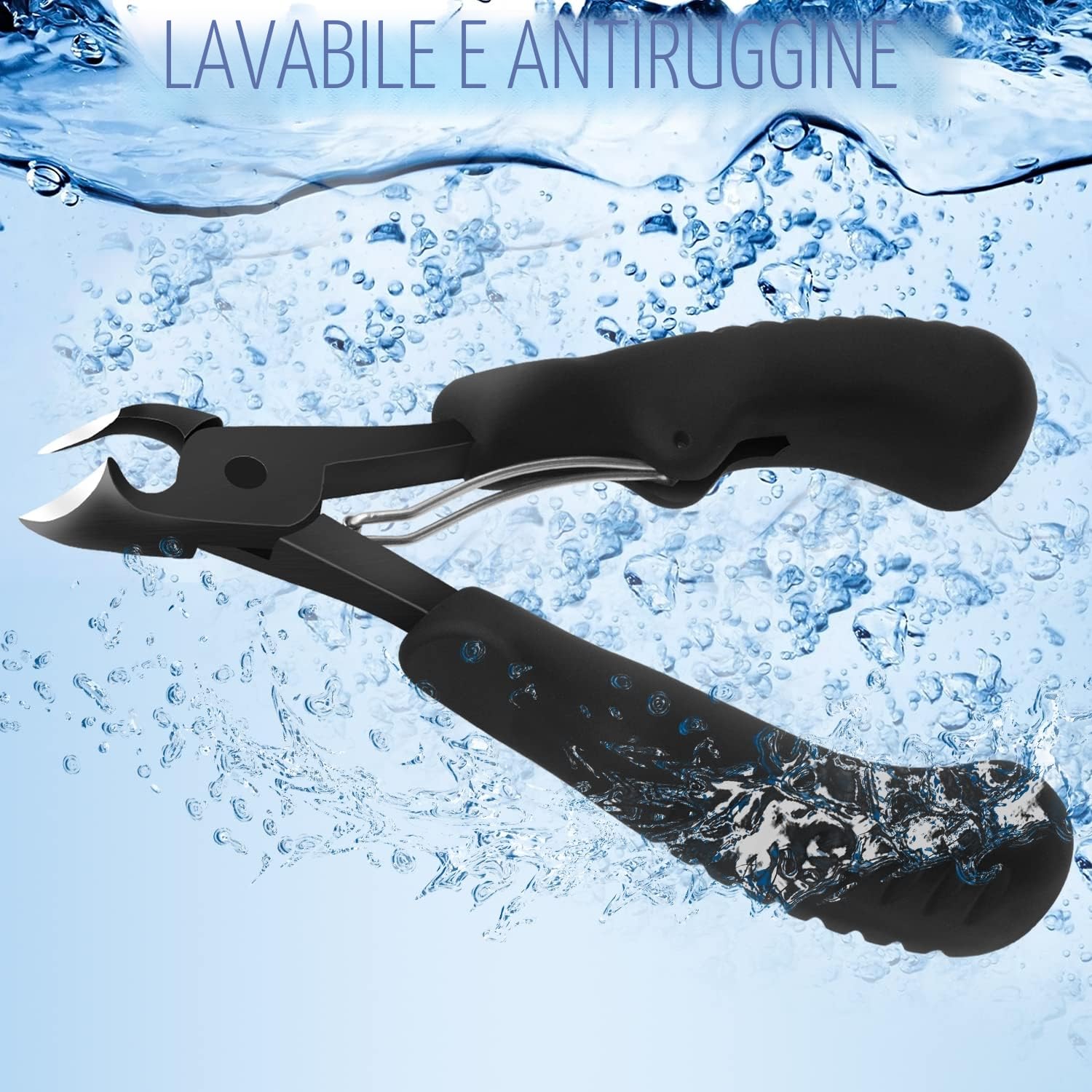 Tagliaunghie professionali per unghie dei piedi, super affilate, per unghie spesse e incarnite, in acciaio inox, per pedicure e cura dei piedi