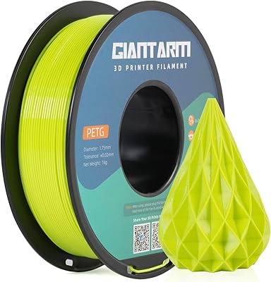 29 – GIANTARM PETG Filament 1.75, 3D Printer Filament PETG 1kg(2.2lb), Toughness Enhanced, Dimensional Accuracy +/-0.02mm, Vacuum Package (Apple …