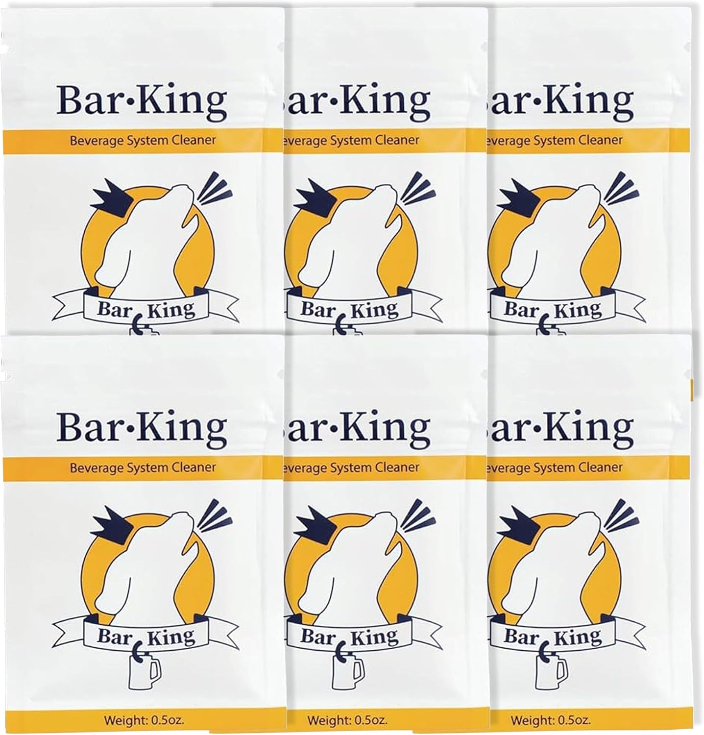 Bar-King Limpiador para Líneas de Cerveza - 6 Sobres Individuales