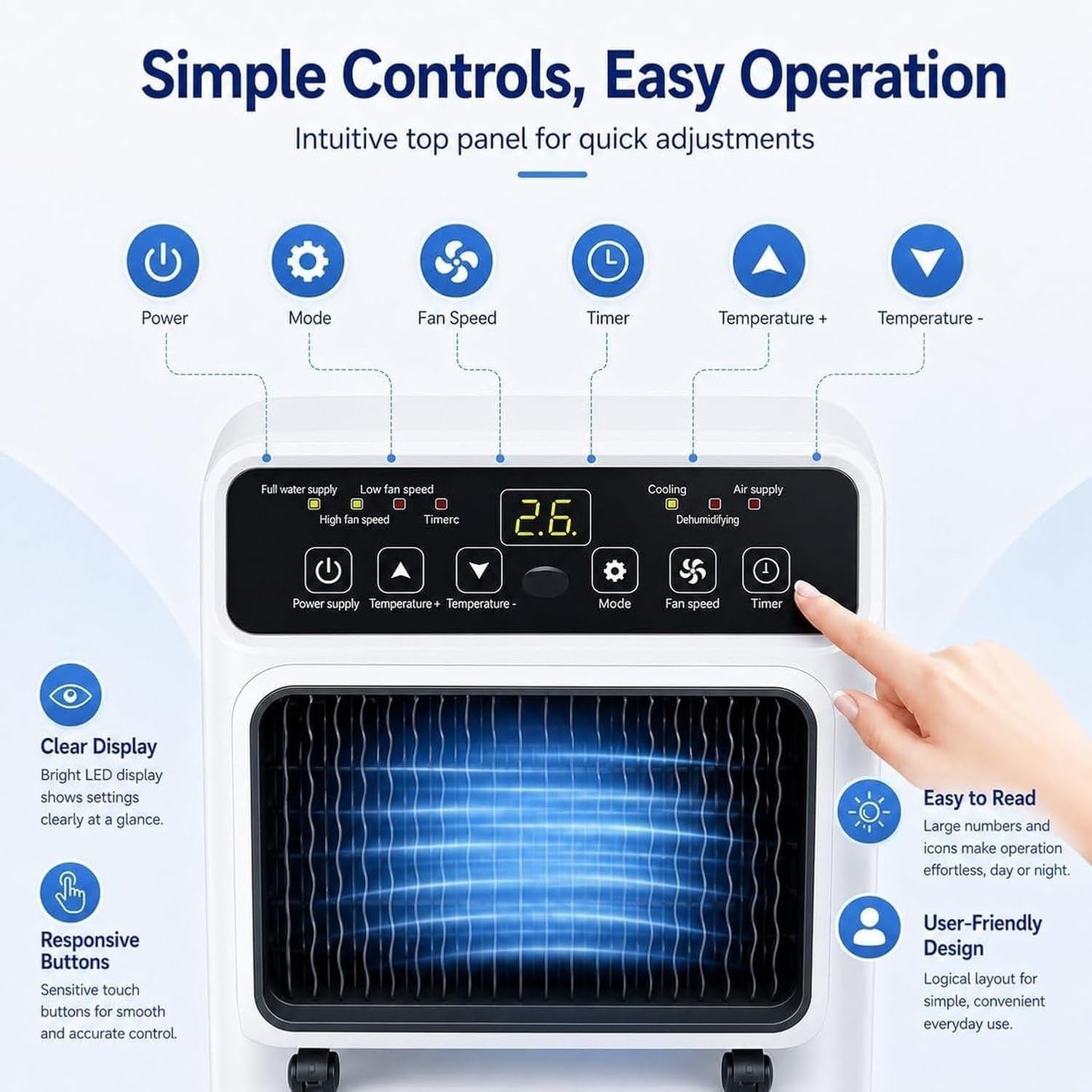 Aire Acondicionado Portátil 12000 BTU Silencioso con Kit de Ventilación de Ventana, 3 en 1 Ventilador y Deshumidificador, Función Sueño, Control Remoto para Habitación Enfriamiento Rápido