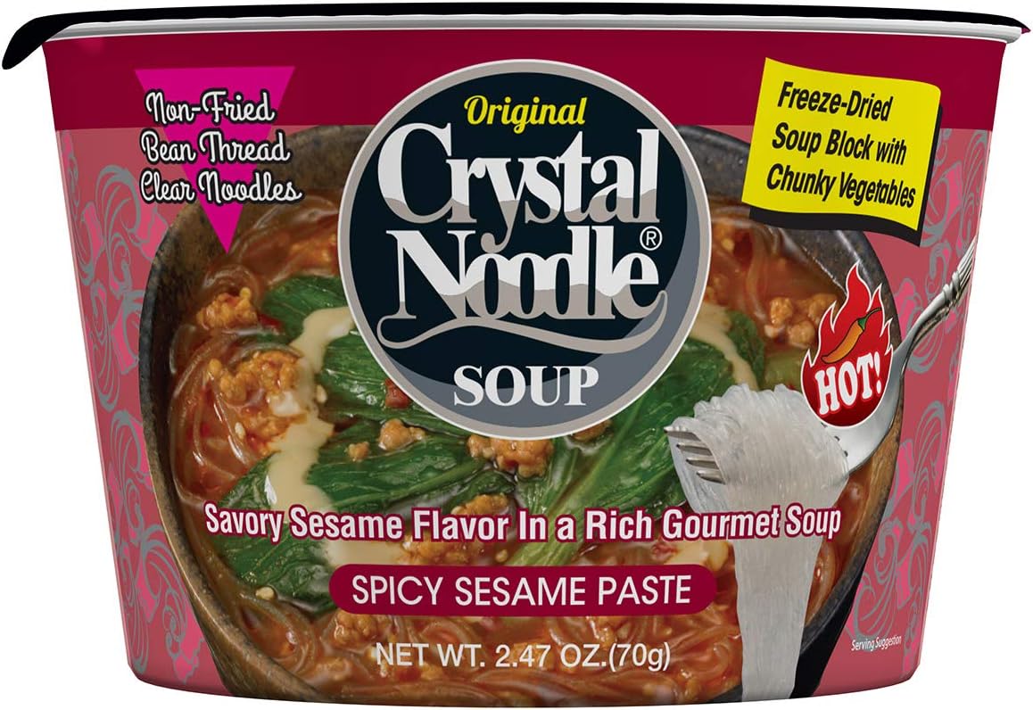 Crystal Noodle Spicy Sesame Paste Soup, 2.47-Ounce Cup (Pack of 6)