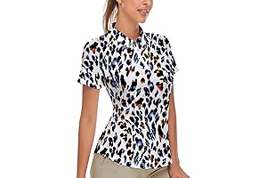 Argyle Animal Print Golf Shirts for Women: Performance and Style