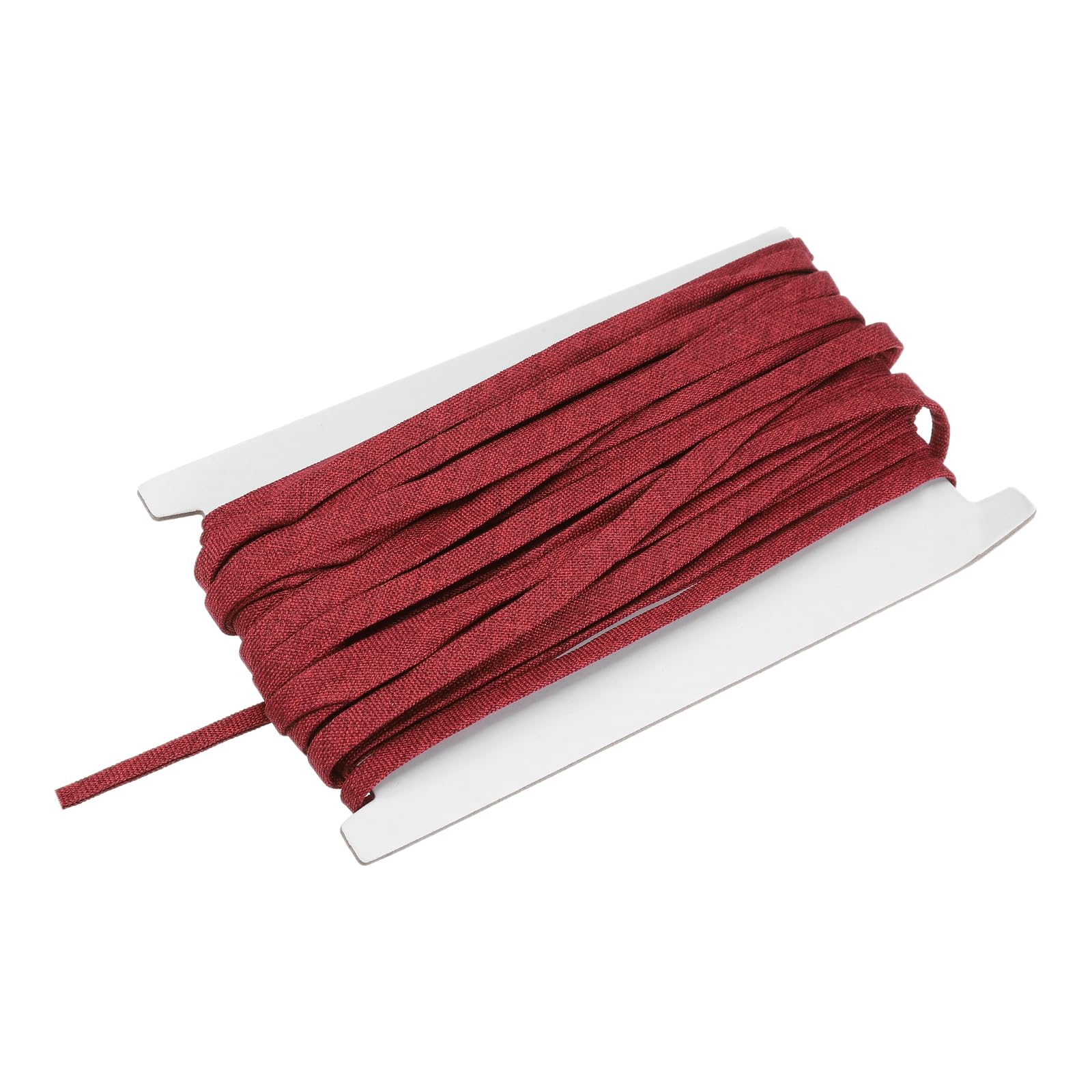 sourcing map Double Fold Bias Binding Tape, 1/4 Inch x 15 Yards Cotton Twill Tape Trim Ribbon for Sewing Wrapping Craft DIY, Wine Red