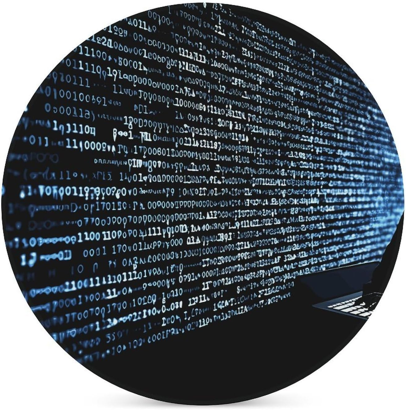 Programmer Programming Code Coaster with Cork Base Drink Coasters for Coffee Table Decor Modern Cup Coasters with Non-Slip & Heat-Resistant Cute Ceramic Table Coaster for Home Dining