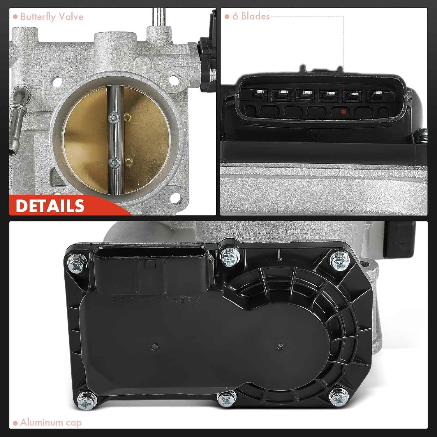 A-Premium Electronic Throttle Body Compatible with Subaru Outback 2004-2005, Forester 2004-2005, Impreza 2005, Legacy 2004-2005, Baja 2004-2005, 2.5L