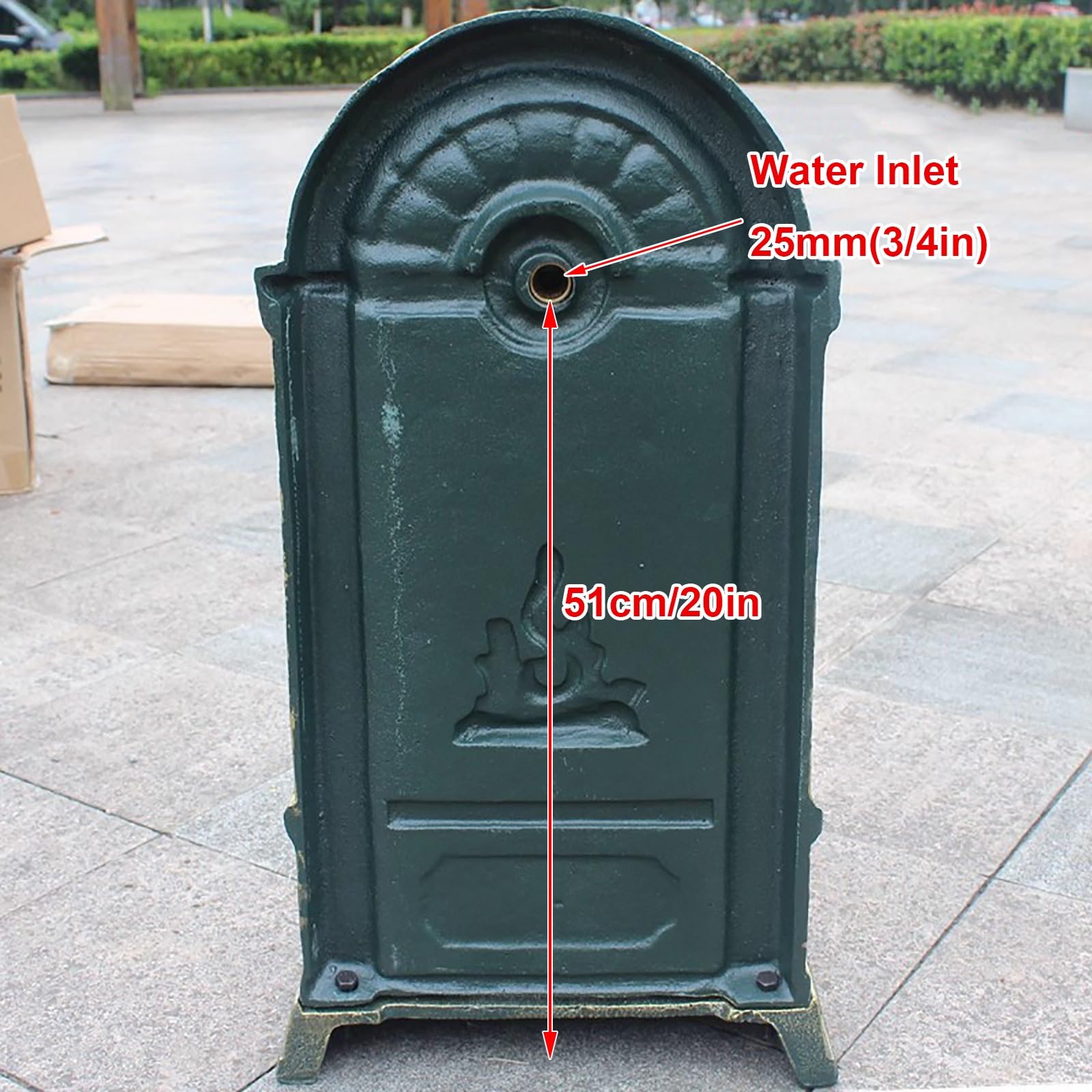 WXXZCE Fontana da Giardino Esterno, Fontanelle da Giardino, Colonna D'acqua Retrò con Rubinetto, per Irrigazione e Lavaggio di Giardini, Fattorie e Cortili