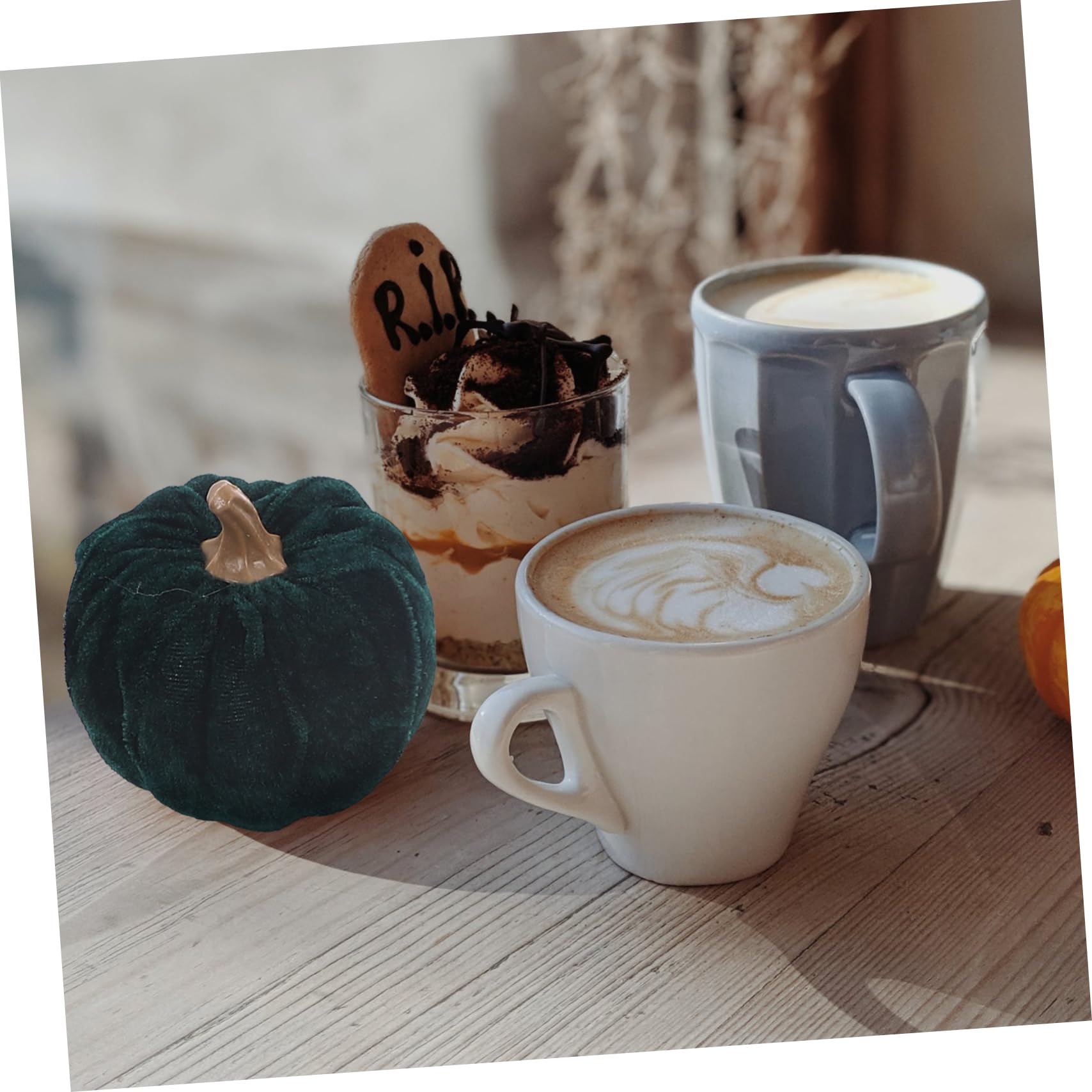 TOYANDONA 5 Pz Zucca in Schiuma Di Flanella Zucche Di Schiuma Per L'artigianato Simulazione Di Zucca Finto Modello Di Decorazioni Da Tavola Autunnali Piccole Zucche Autunno Finta