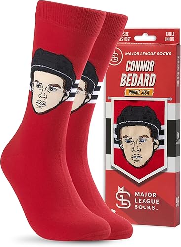 Major League Socks - Chicago Blackhawks - Varios jugadores - Regalo para fanáticos del hockey, unisex, talla única (7-13) mercancía coleccionable
