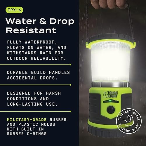 Miniatura 4 de USB Rechargeable Camping Lantern, 400 Lumens LED Lantern, Hanging Tent Lamp, 6000mAh Power Bank, 200 Hour, 6 Modes, for Outdoors & Emergency
