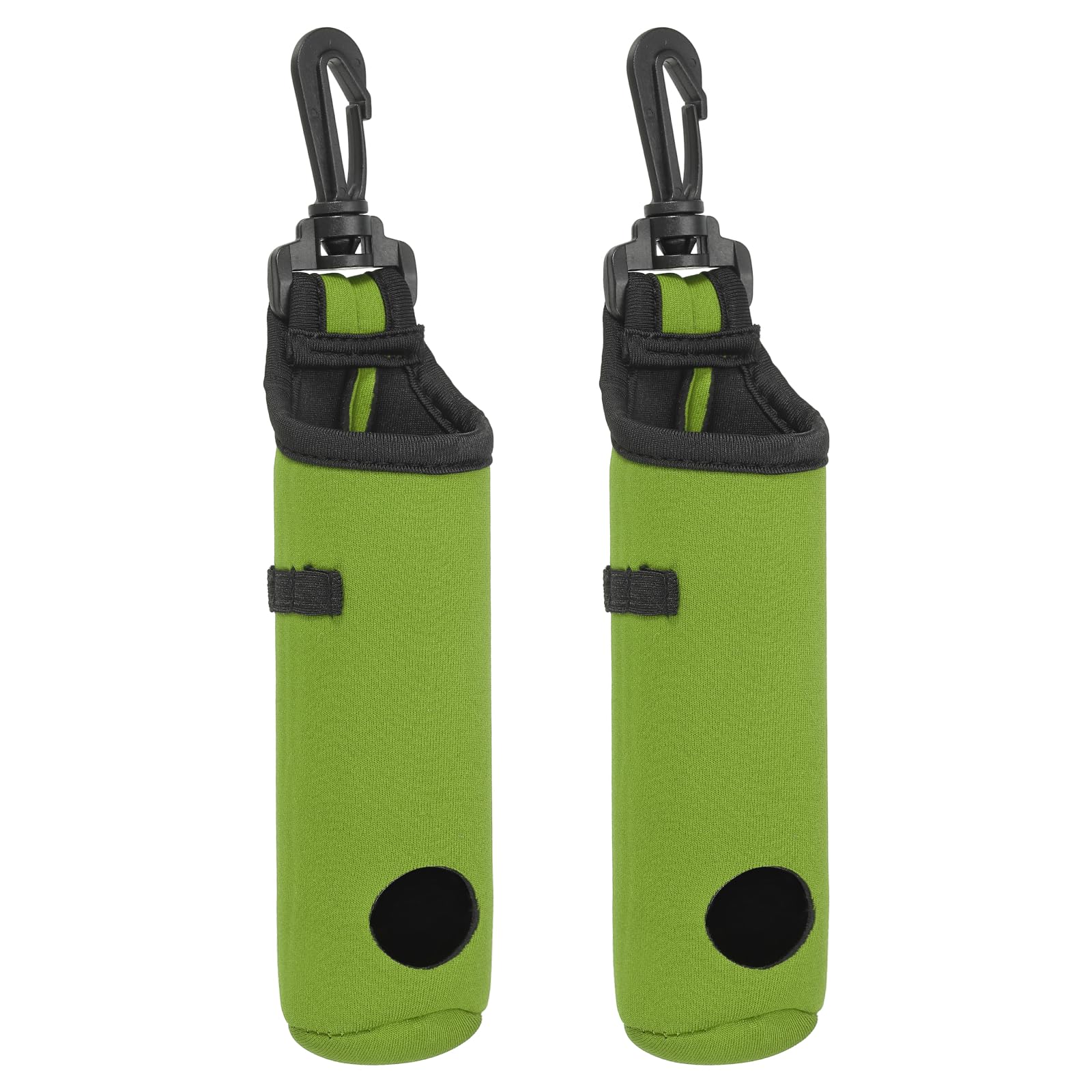 PATIKIL Golf Ball Carry Bag, 2 Pcs Golf Tee Holder Pouch Portable Neoprene Golf Ball Holder with Clip for Men and Women Storage Gifts, Mint Green