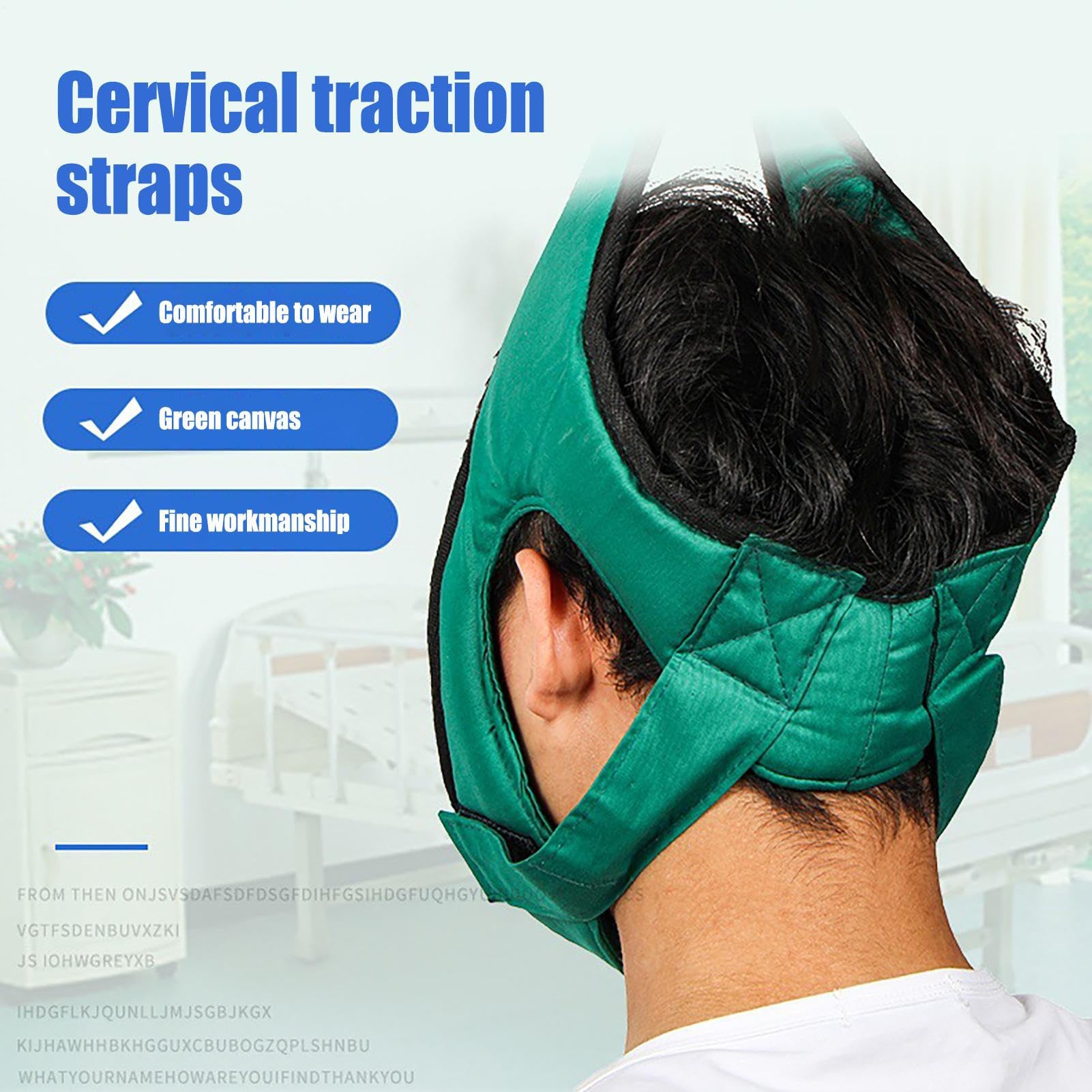 Appareil De Traction Du Cou Hamac Au Dessus De La Porte, Dispositif De Traction Du Cou, Suspension Réglable Avec Anneau En Acier, Coussin Correcteur De Colonne Vertébrale, Cous Pour Soulager Les