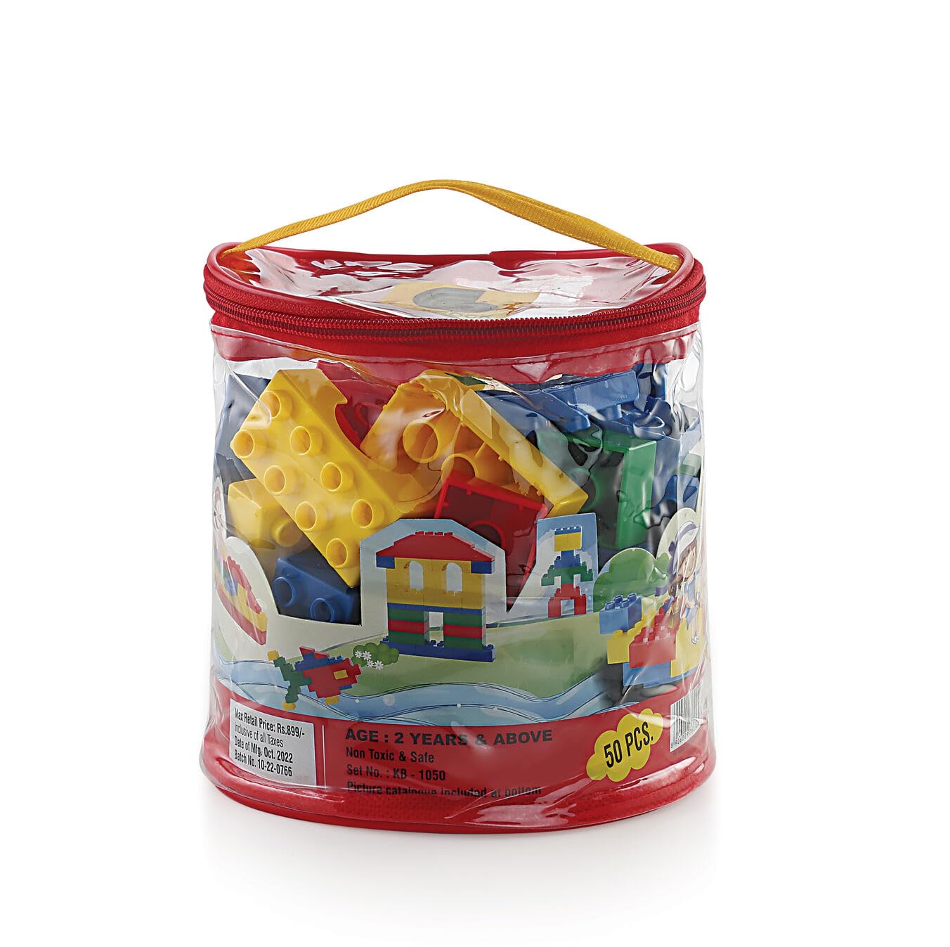 PEACOCK TOYS AND GAMES Multicolour KB PVC Bag Blocks for Kids, 50 Pcs Bag Packing (B0CLRM9HJ5) Amazon Price History, Amazon Price Tracker