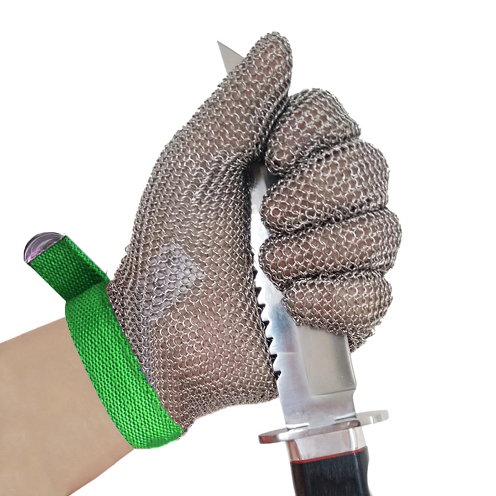 Guantes de Trabajo Anticorte Guantes De Malla De Acero Inoxidable A Prueba De Cortes For Descascarar Ostras, Procesar Filetes De Pescado, Cortar Con Mandolina Y Cortar Carne(XXL)