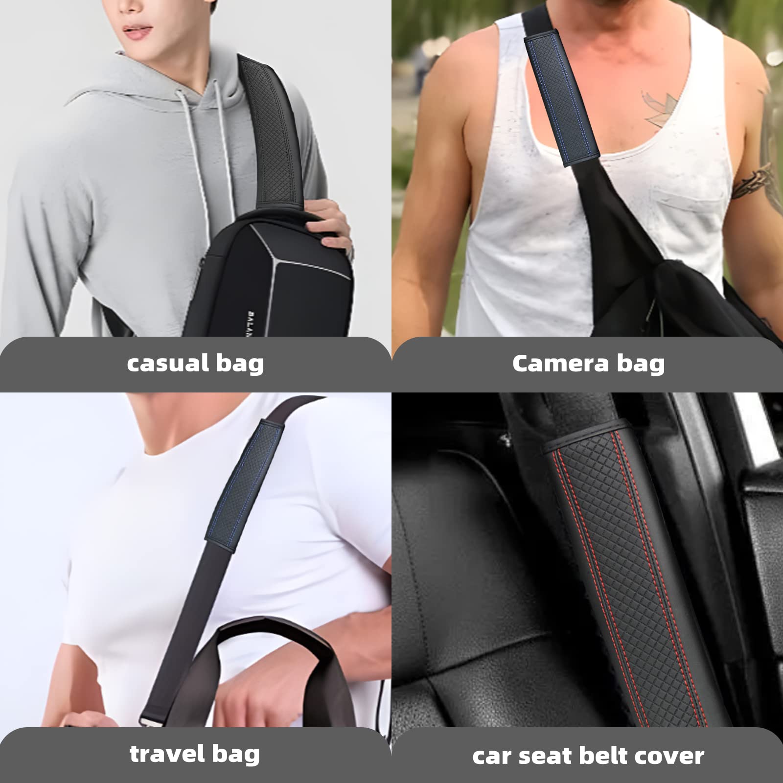 Bittwee Lot De 2 Housses De Ceinture De Sécurité De Voiture, Douces