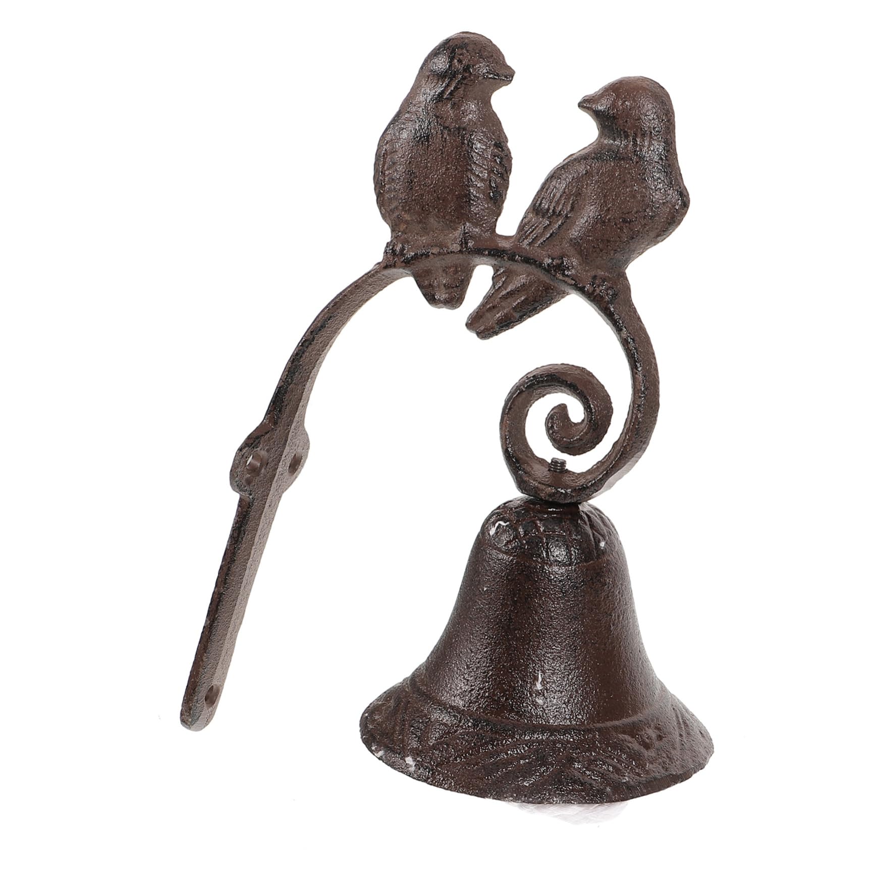 Ciieeo Campanello Sospeso in Metallo Stile Vintage Decorativo per Porte d Ingresso Esterne Campanello da Parete Decorazioni Due Uccellini