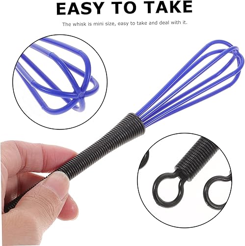 Miniatura 2 de Blanqueador para el cabello, 5 unidades, batidor de plástico, batidor de huevo, leche, batidor de peluquería, batidor de tinte, batidor de cocina,