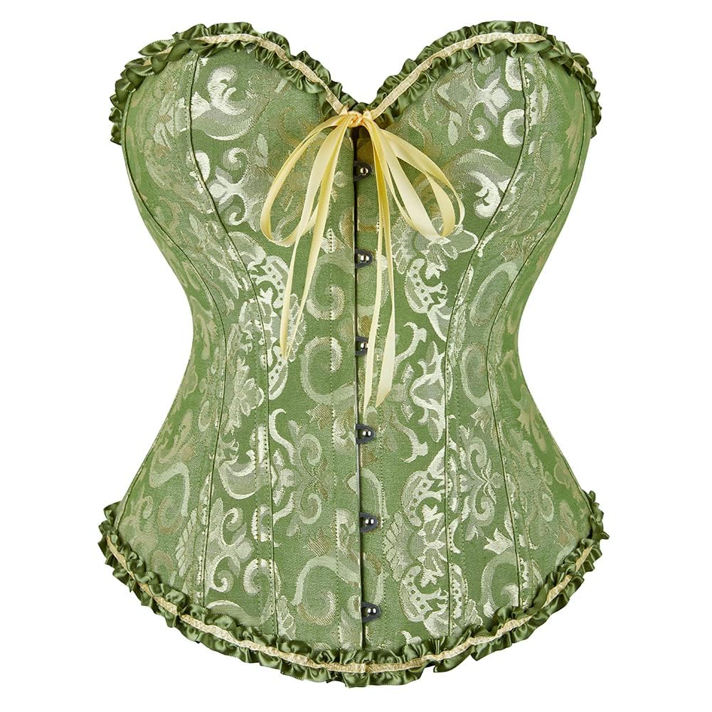 SZIVYSHI Corset Tops for Women, Bustier Shapewear Lingerie, Lace Waist Push Up Bodysuit — view 34