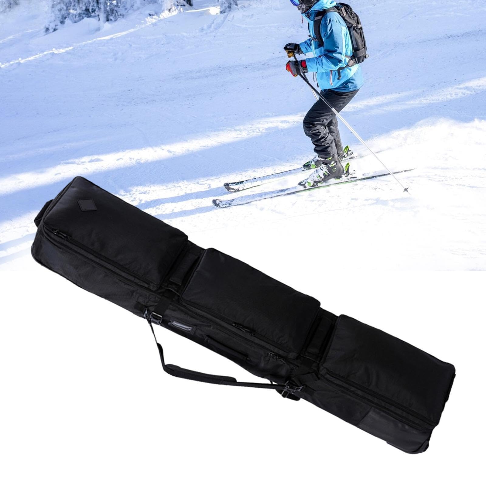 Borsa porta-snowboard con ruote, imbottita, comoda soluzione di | per il trasporto dell'attrezzatura da durante il viaggio. Borsa porta-snowboard con ruote.