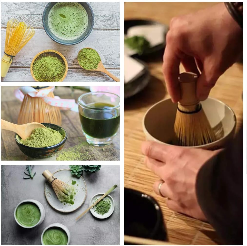 Matcha Ceramic Tea Bowl+ Matcha Whisk Holder fit for Traditional Japanese Tea Ceremony (Pink)