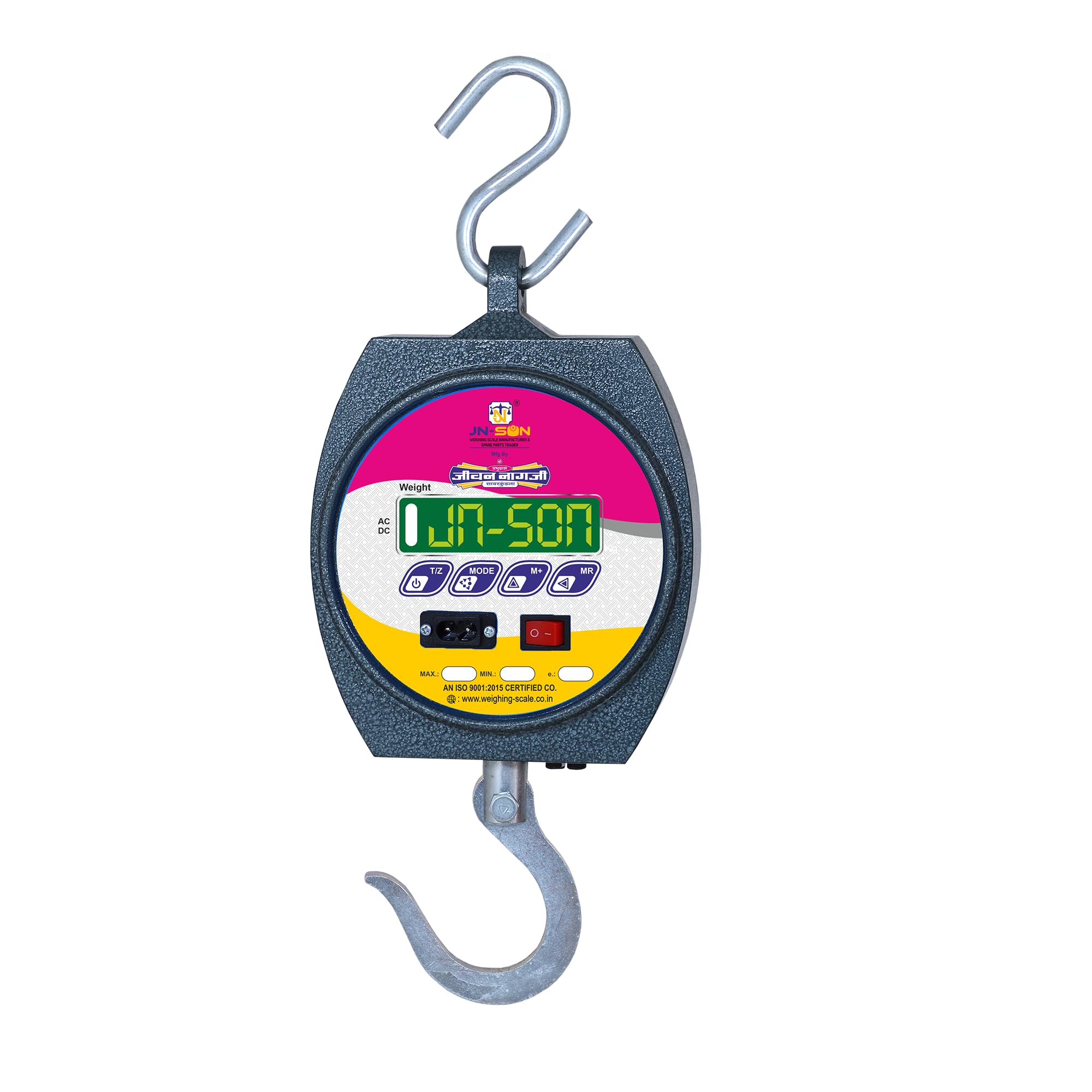 Big Round Hanging 100/200KG Industrial Heavy Duty Hanging Scale - Portable Electronic Weighing Crane Scale-image-33