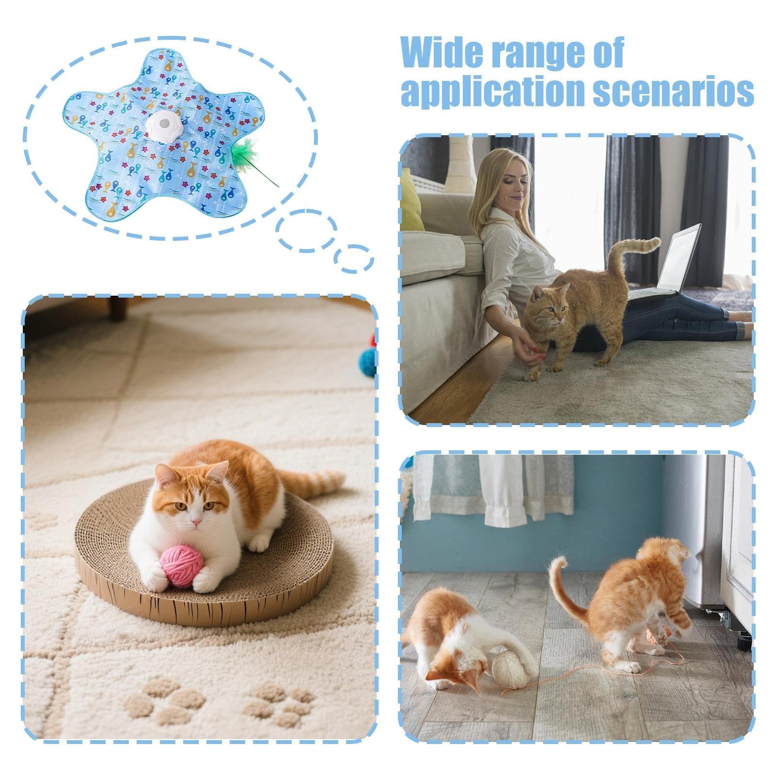 Juguetes para Gatos， Juego de Captura Ratones, Juguete Pelota for Gatos, Juego Estimulante enriquecimiento for Gatitos for estimulación Mental