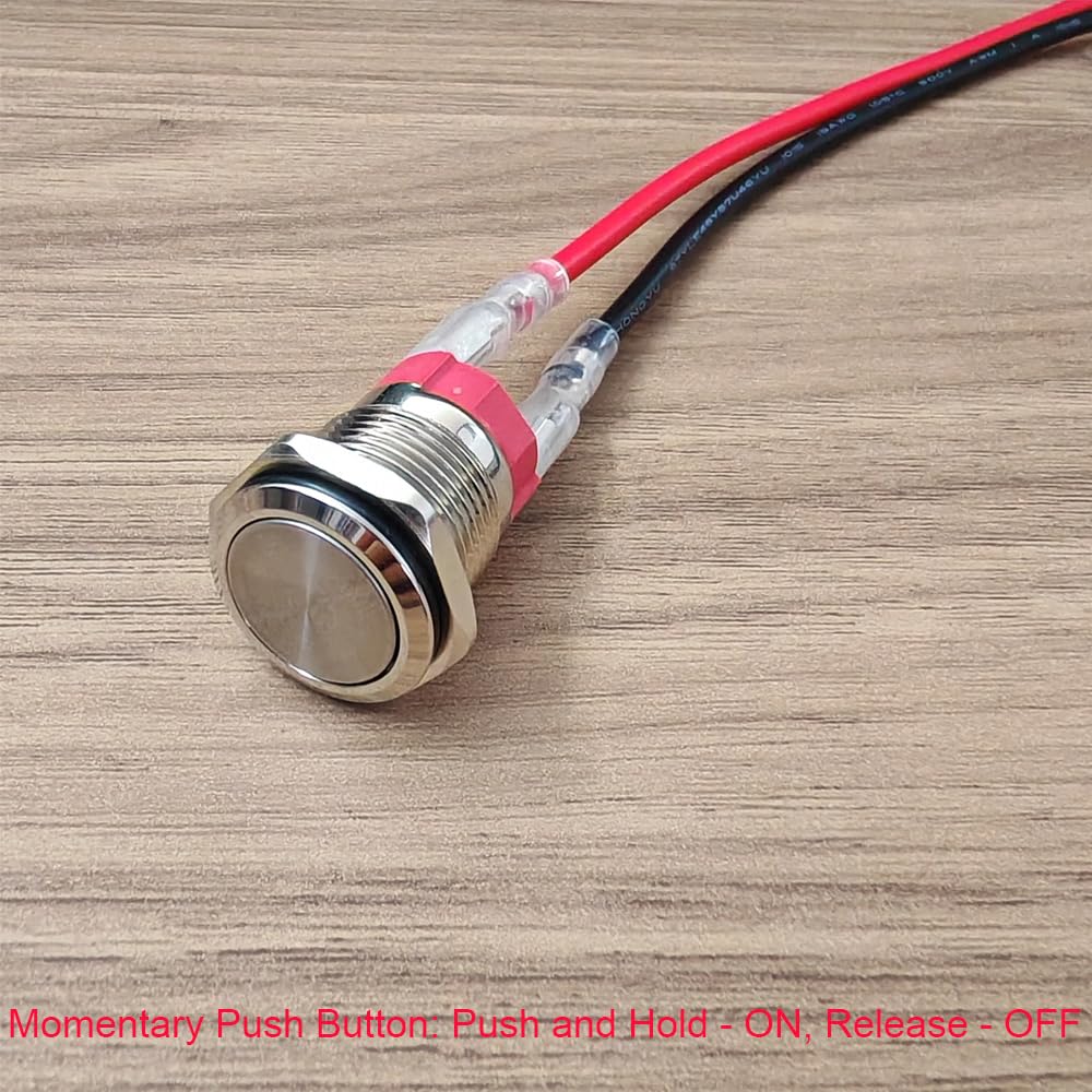 CREA 4 Interrupteurs à Bouton-poussoir Momentanés étanches En Acier Inoxydable 80288803