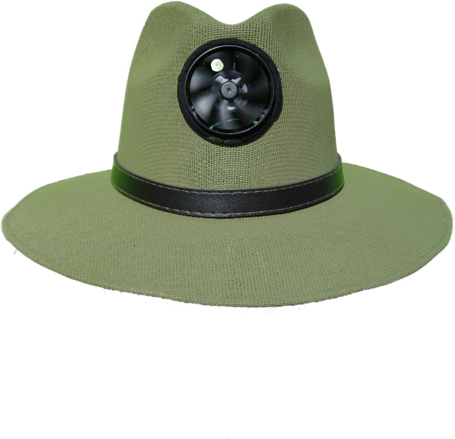 KOOL BREEZE SOLAR HAT for Men - Straw Hat Men's Panama with Band - Sun Hat with Solar Panel and Built-in Fan