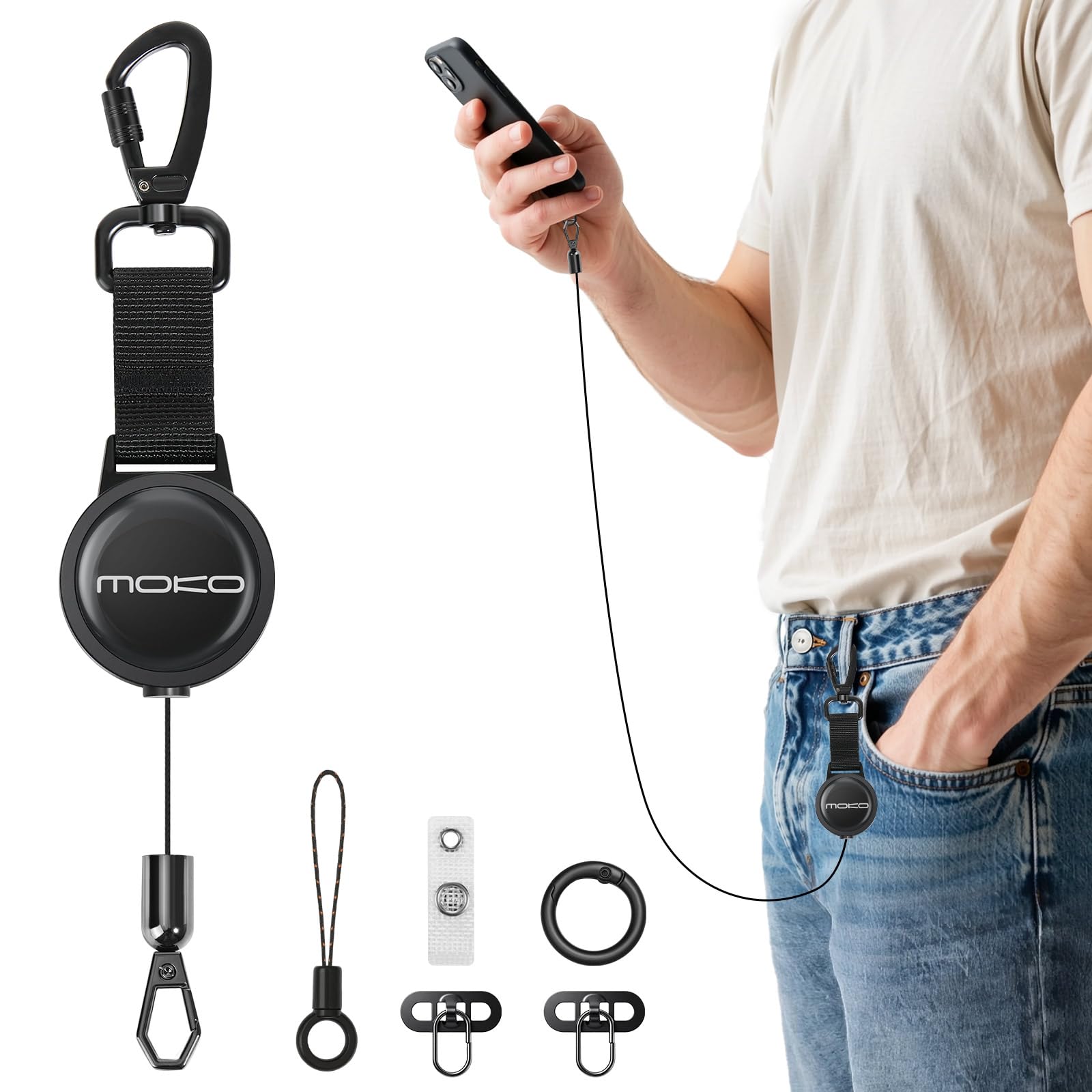 MoKo Retractable Phone Tether