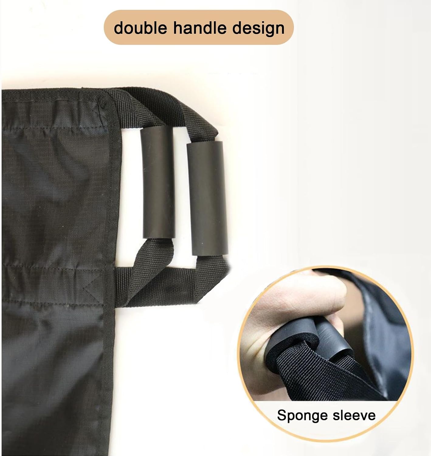 Portable First Aid Soft Stretcher, Cloth Folding Patient Transport Stretcher with Double Handles, Ideal for Caregivers & Elderly, 160x70cm Size