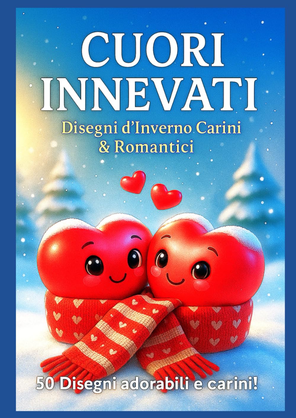 Cuori Innevati – Disegni d’Inverno Carini & Romantici: 50 Disegni adorabili e carini per rilassarsi e celebrare la magia dell’inverno