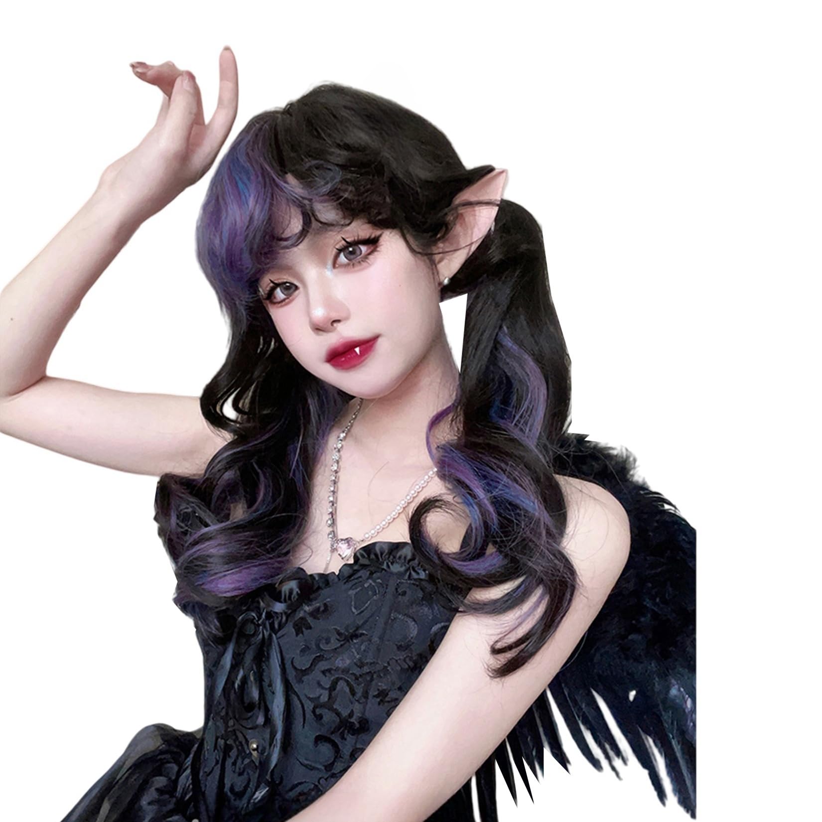 Amazon.co.jp: [ラウバオショッピング]ゴスロリ ゴシック 黒 紫