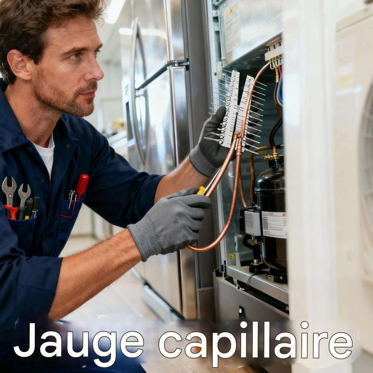 Jauge À Tube Capillaire - Raccords Métriques Antidérapants,Jauge Capillaire Pour Tuyaux Double Marquée | Pour Contrôle Hydraulique Pneumatique, Machines Industrielles, Techniciens