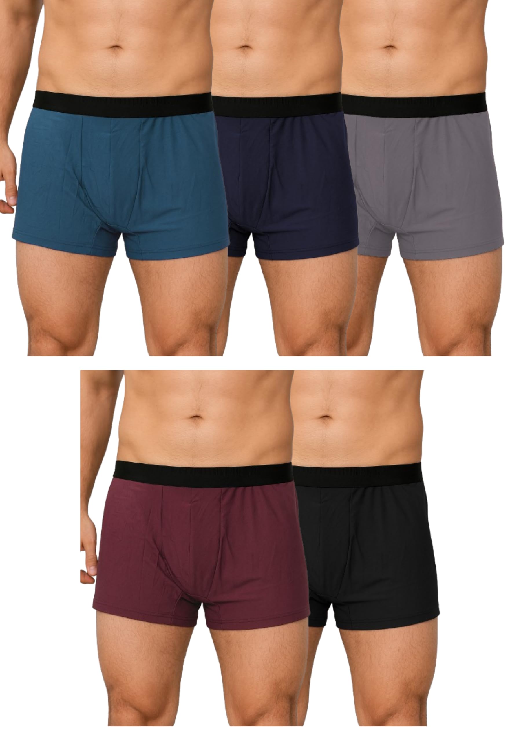 Men’s Premium Stretch Boxer Briefs – Soft Breathable Fabric, Comfort Fit, Moisture-Wicking Underwear Pack of 5-image-44