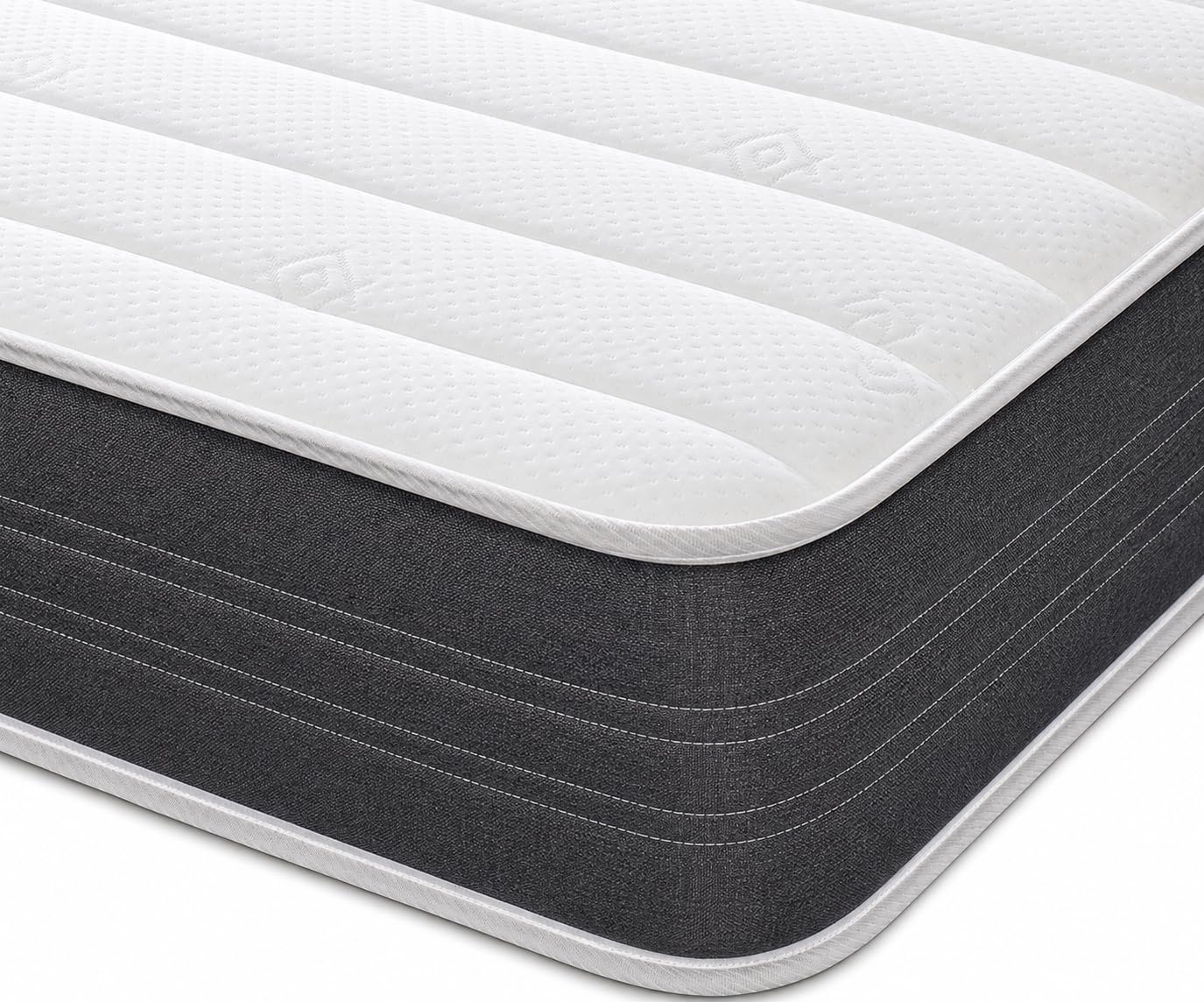 eXtreme comfort ltd Grey Sirocco Small Double Mattress | Foam Layer, Bonnel Spring, Soft Comfort Support, Vacuum Packed, Grey, 4ft x 6ft3 (120 x 190 x 18cm)
