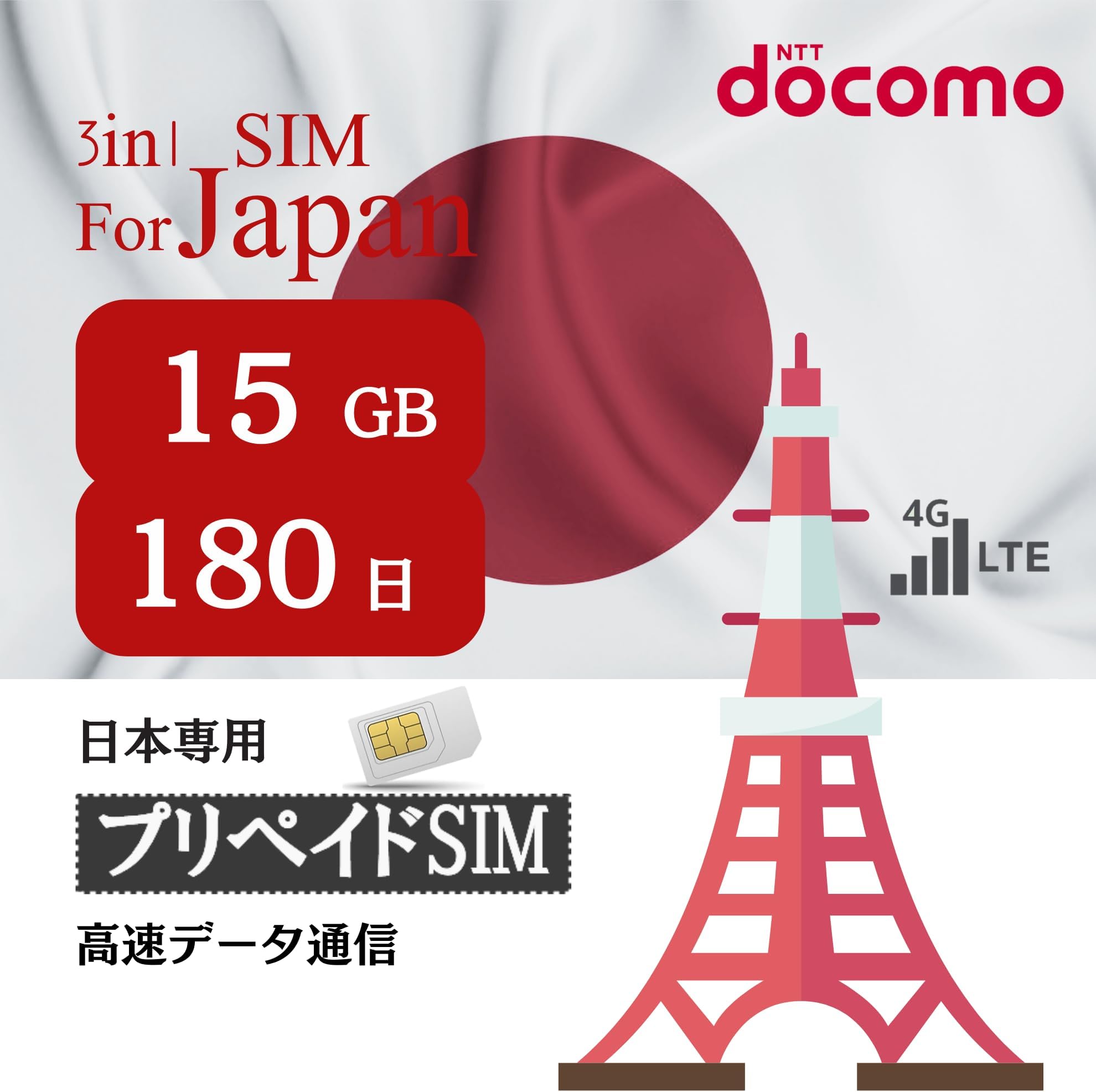 Amazon.co.jp SIM for Japan Domestic (Standard/Micro/Nano) 3in1 Data Communication Only (Not