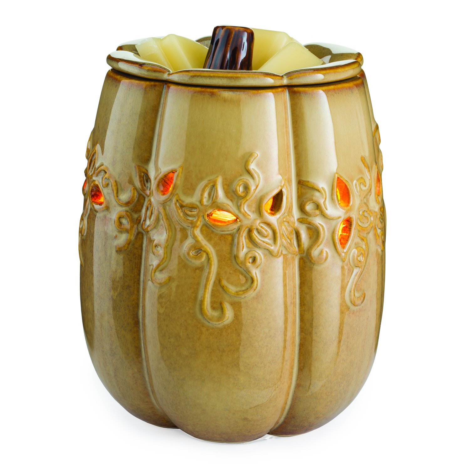 Candle Warmers elektrische Duftlampe Harvest Fall Kürbis braun