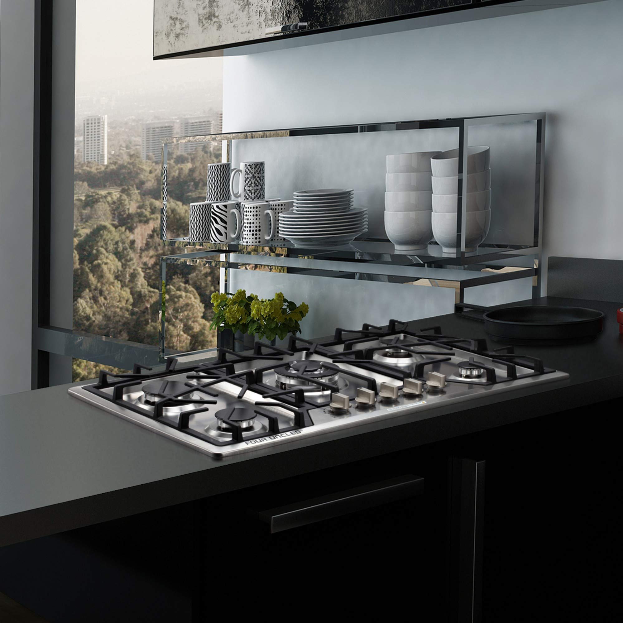 Buy 30 Inch Gas Cooktop, Sealed 5 Burners Gas Cooktop,Stainless Steel