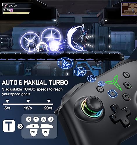 Miniatura 5 de Controlador de interruptor, controlador Switch Pro compatible con Nintendo Switch ControllerSwitch LiteOLED, controladores inalámbricos de