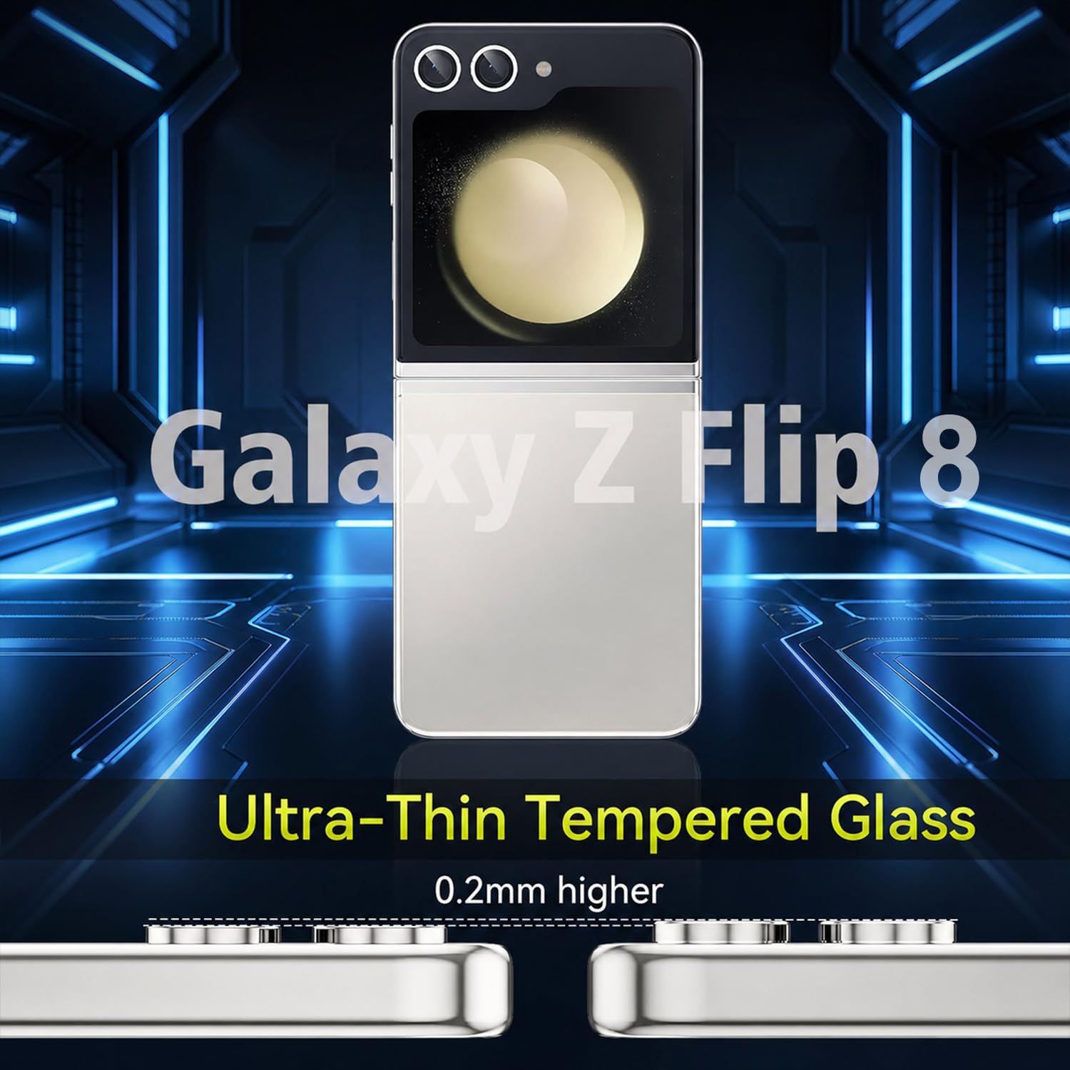 Amazon.co.jp: Jurqqer カメラフィルム Samsung Galaxy Z Flip 8 対応