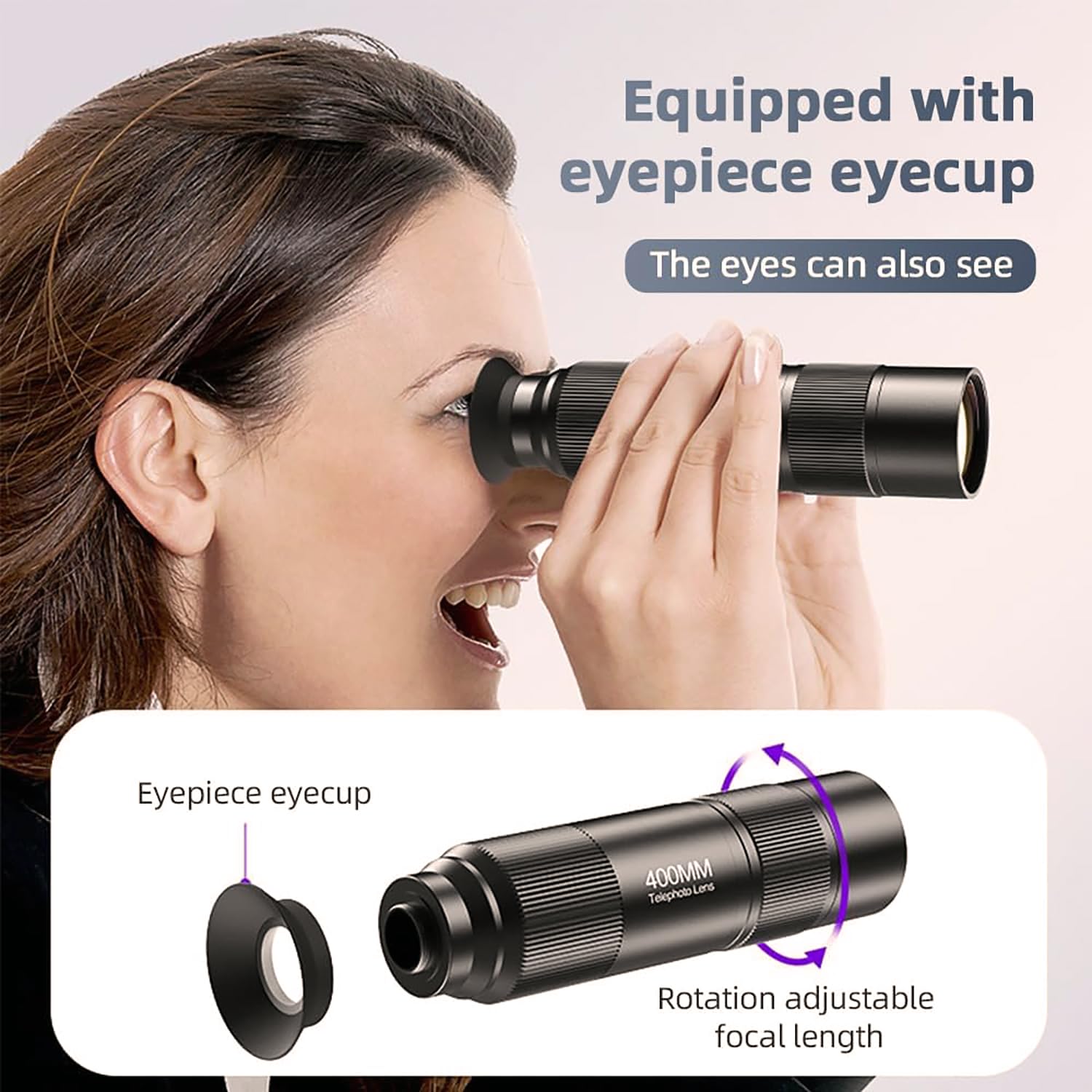 Amazon.co.jp: COSULAN 400mm 望遠レンズ iPhone Android携帯電話