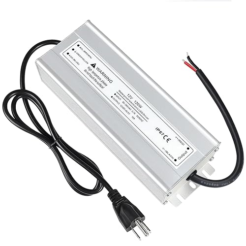 Miniatura 8 de LightingWill Controlador LED de 300 vatios impermeable IP67 fuente de alimentación, 90-265 V CA a 12 V CC salida de bajo voltaje, adaptador con