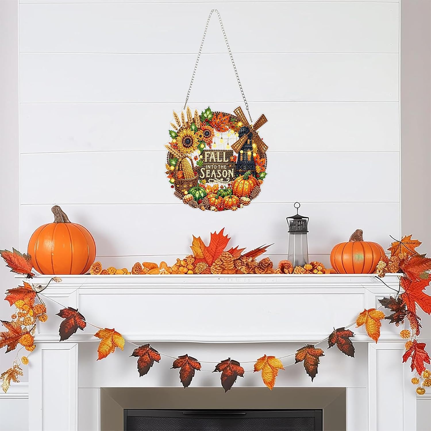 Gemozaic Fall Diamond Art Kit for Adults, DIY Acrylic Hanging Suncatcher image 5
