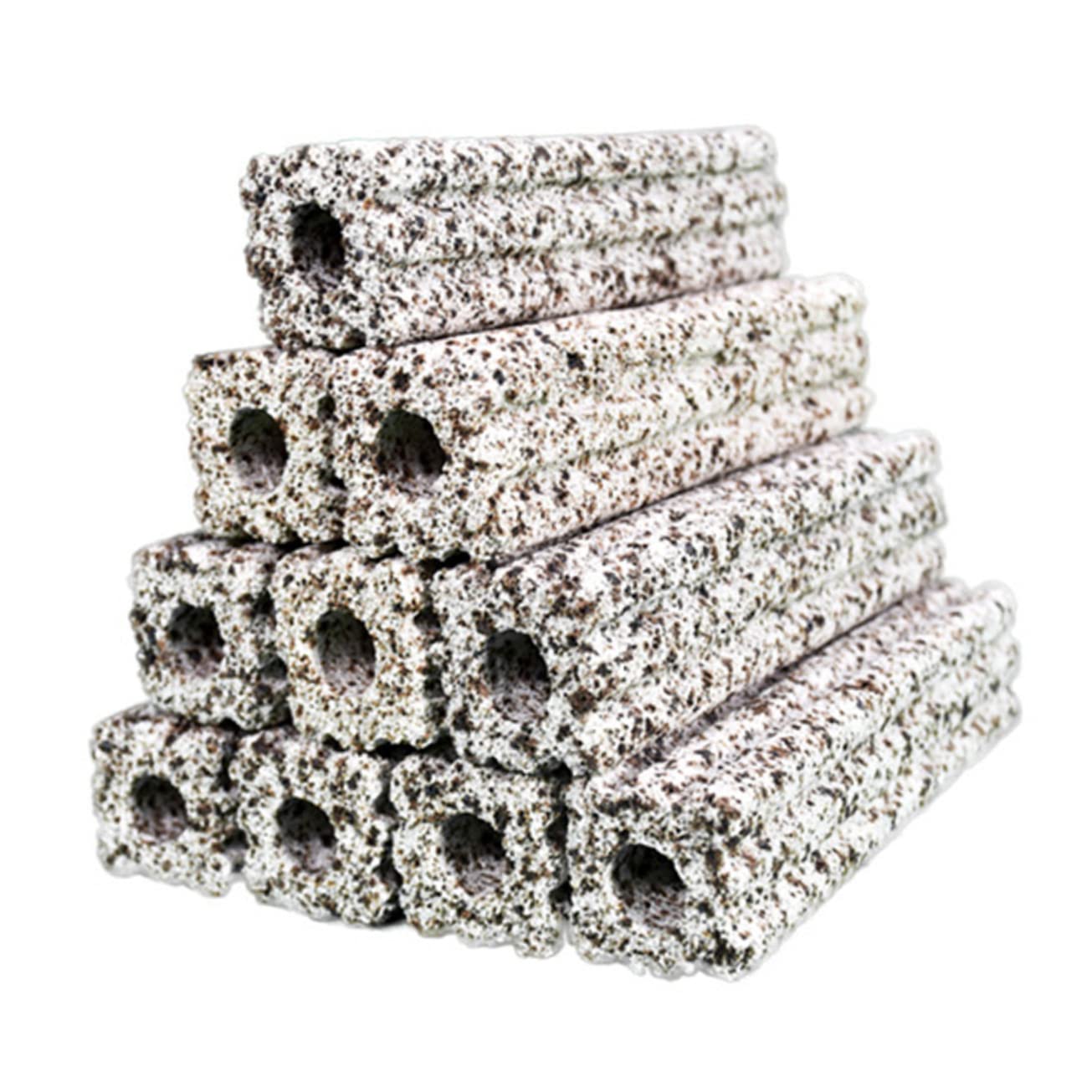 FRCOLOR Materiales Filtrantes para Acuarios Reutilizables y Compactos de Minerales, 10 Piezas para Filtros de Peceras, Accesorios Ideales para Filtración