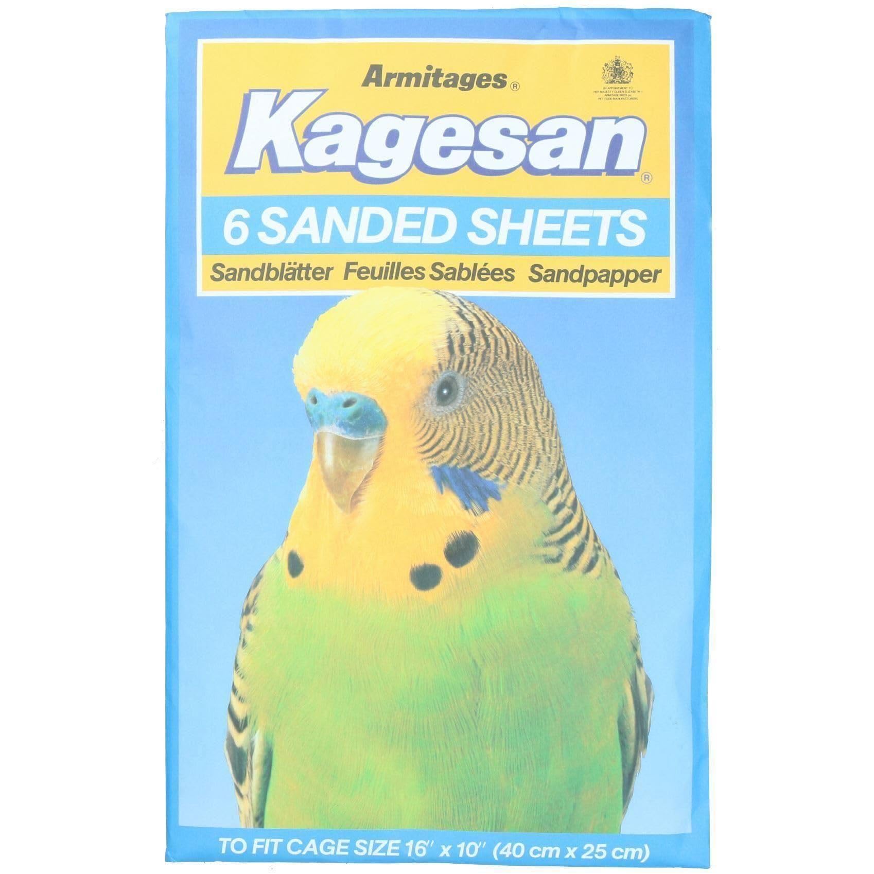 AB Tools Schleifpapier, für Wellensittiche, Käfige, Vögel, 25 x 40 cm, 30 Stück